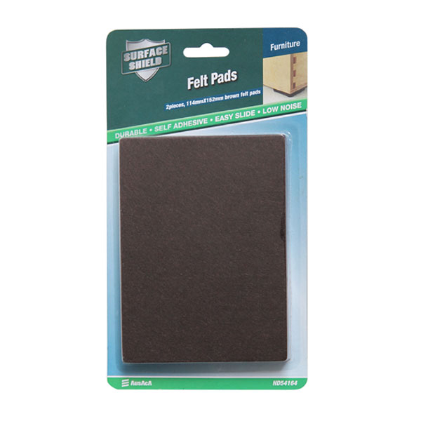 Alas Kaki Felt Black Square