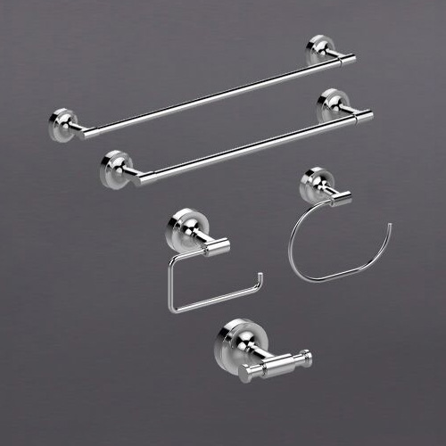 Kit Aksesori Bilik Mandi Bersalut Chrome